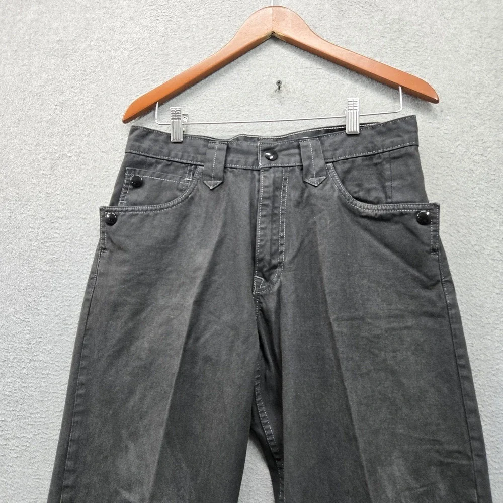 Levi's Men Jeans 30X32 Black Denim Cargo Ranchy Loose Straight Baggy Y2K Skater